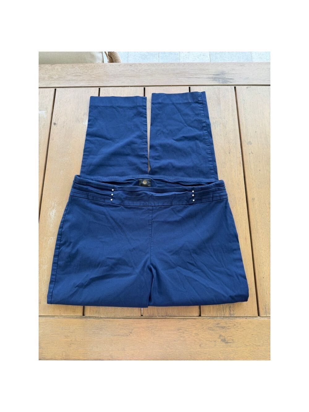 JM Collection Navy Blue Ankle & Cropped Pants 16W